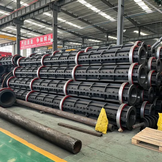Línea de producción de máquinas de pilotes de tubos de postes de hormigón prefabricado